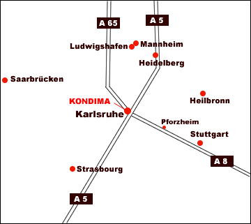 Pour visualiser le plan de la ville de Karlsruhe-Mühlburg, veuillez cliquer sur la carte !